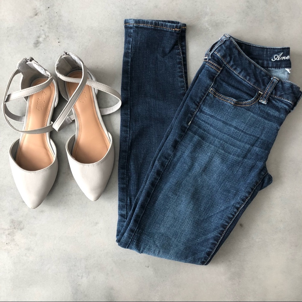 American Eagle Super Stretch Size 4reg Skinny Jeans